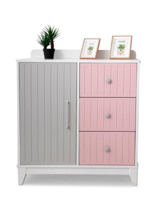 Cómoda en la habitación infantil Moderna y elegante cómoda de madera multicolor Muebles
