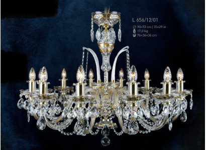 Cubierta de lámpara de cristal de Bohemia para lámparas de araña.