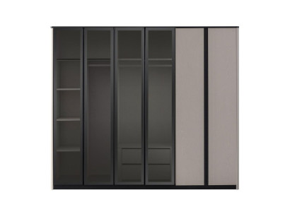 Armario de madera armario armario de ropa armario de entrada moderno gris