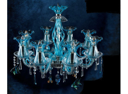 Lámpara de araña de cristal, colgante de lámpara de techo, lámpara de techo, lámpara de Bohemia.