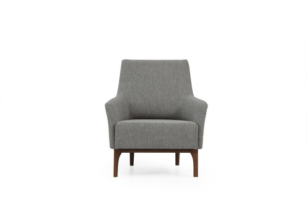 Conjunto de sofás de tres plazas moderno, sillón de tela gris para la sala de estar.