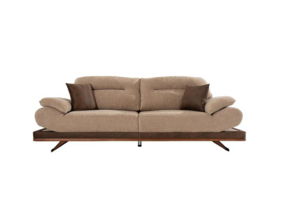 Conjunto de sala de estar de diseñador de 2 sofás de 3 plazas y 2 sillones nuevos de 4 piezas.