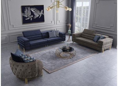 Juego de sala juego de sofás 4-3-1 plazas muebles de lujo diseño muebles tapizados.