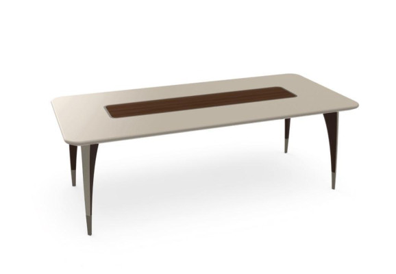Mesa de comedor de lujo para comedor en color blanco muebles de madera modernos