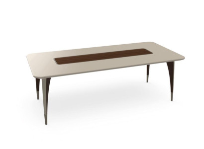 Mesa de comedor de lujo para comedor en color blanco muebles de madera modernos