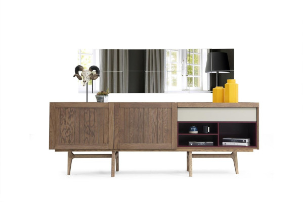 Cómoda Aparador Madera Moderna Marrón Salón Cómoda