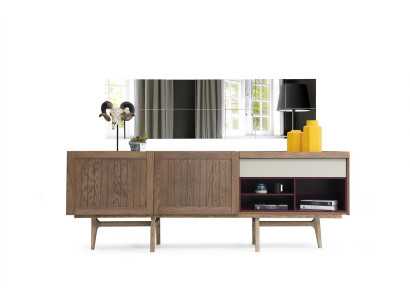 Cómoda Aparador Madera Moderna Marrón Salón Cómoda