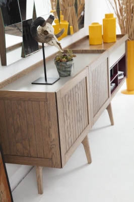 Cómoda Aparador Madera Moderna Marrón Salón Cómoda