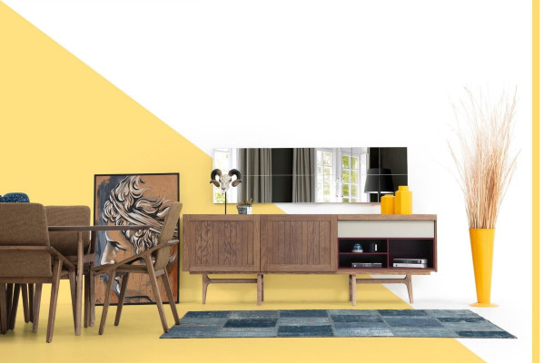 Cómoda Aparador Madera Moderna Marrón Salón Cómoda
