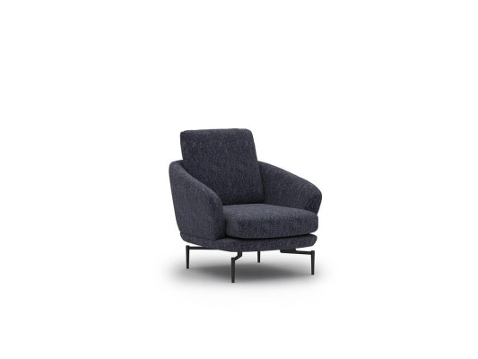 Sillón de lujo tapizado en tela, de diseño, para la sala de estar. Muebles tapizados.