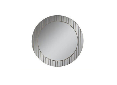 Espejo redondo gris, espejo de diseño para pasillos, espejo decorativo moderno, muebles de lujo.