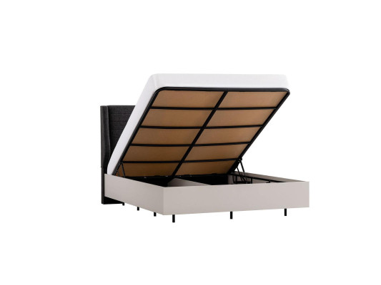 Conjunto de dormitorio completo Cama doble de madera de 3 piezas Diseño blanco
