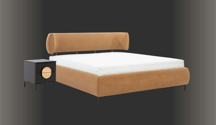 Mesita de noche gris dormitorio elegante mesa lujo madera muebles mesa auxiliar