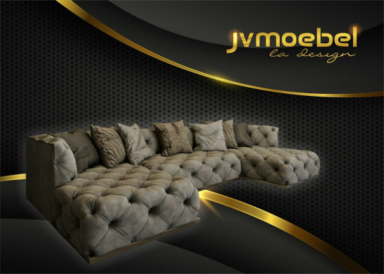 Sofá esquinero sofá sofá tapizado juego de salón en forma de U sofás Chesterfield muebles sofás nuevo