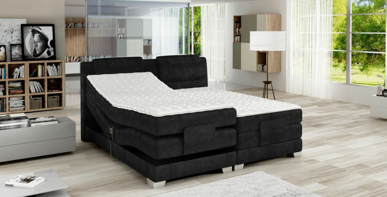 BOXSPRING CAMA DISEÑO COLCHÓN TOPPER MUELLES CAMA DOBLE CAMA TAPIZADA ELÉCTRICA