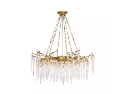 Lámpara de techo Sala de estar Lámpara de techo Lámpara de cristal Lámpara Estilo oro