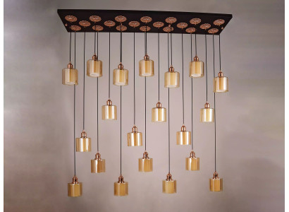Lámpara de techo Candelabro Araña Lámpara Lustre Moderno Oro