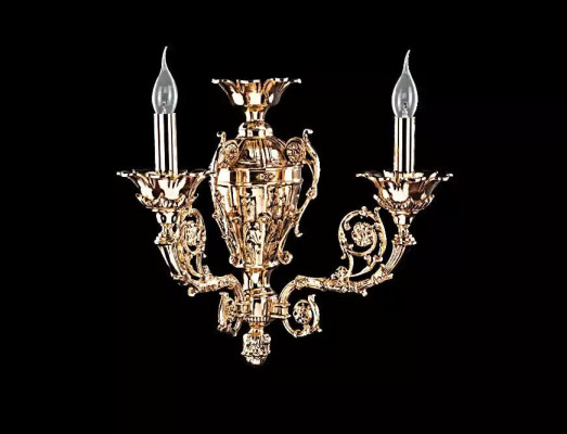 Lámpara de pared clásica lámpara araña apliques de pared luminaria pared cristal