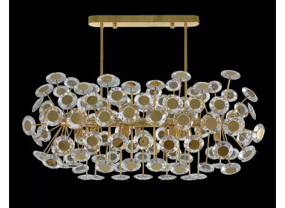 Lámpara de araña de lujo de estilo moderno para la sala de estar, lámpara de dormitorio en oro.