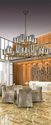 Diseño lámparas 95x120 candelabro Hermoso sala de estar Luz Lujo Lámpara de cristal