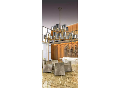 Diseño lámparas 95x120 candelabro Hermoso sala de estar Luz Lujo Lámpara de cristal