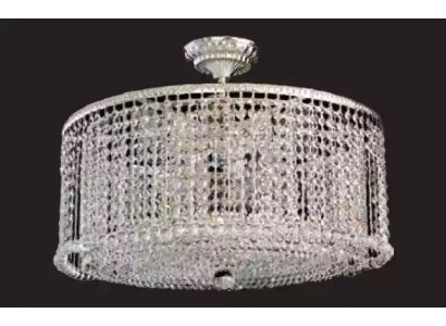 Lámpara de techo de lujo lámpara de araña candelabro lámpara de techo lámparas de plata 60cm