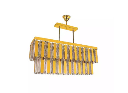 Lámpara de techo de araña del diseñador con luces doradas para la sala de estar