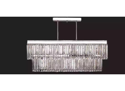 Lámpara de techo de araña estilo moderno gris para sala de estar.