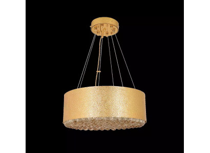 Lámpara de araña de lujo de cristal colgante de techo.