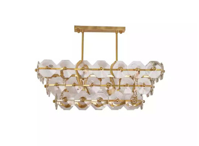 Lámpara de araña Lámpara colgante moderna Iluminación Cristal Luminarias nuevas