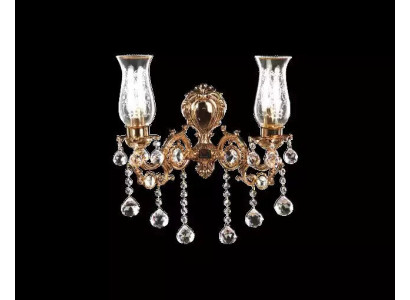 Lámpara de pared lujo dorado salón Dormitorio moderno Lámpara de araña de cristal