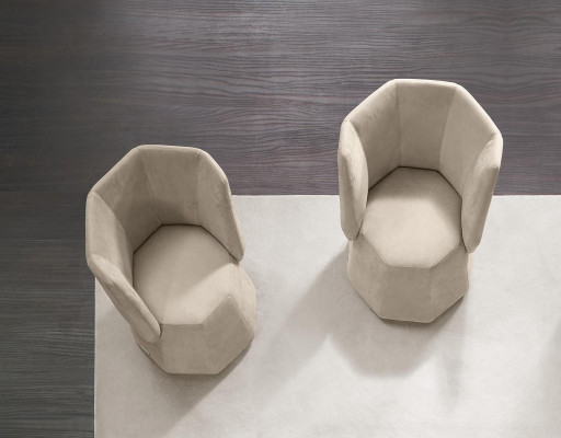 Diseño Silla Lujo Individual Moderno Respaldo Textil Mueble Asiento Único Primavera