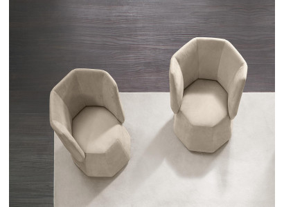 Diseño Silla Lujo Individual Moderno Respaldo Textil Mueble Asiento Único Primavera