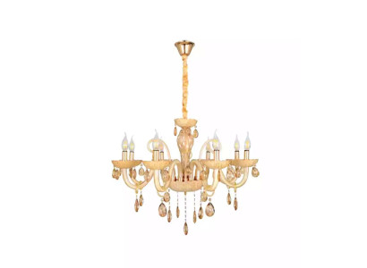 Lámpara de techo salón luminaria Opal miel Lujo Interior Lámparas 80x95