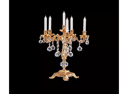 Portavelas Candelabro Portavelas Candelabro de mesa Elegante Oro