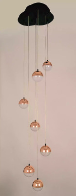 Lámpara de techo Lámpara de lujo vintage Lámpara colgante Diseño de luminaria color oro