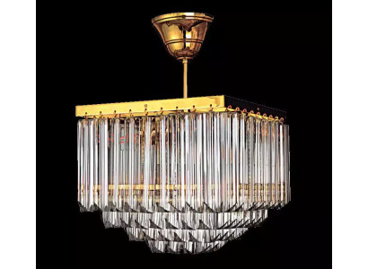 Candelabro de sala de estar de cristal, lujo, techo nuevo, estilo moderno, dorado.