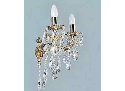 Lámpara de pared Lámparas de pared Lámpara de pared lustre Lámparas de pared Plata Cristal