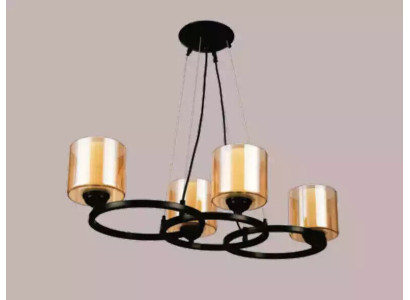 Lámpara de techo para sala de estar de lujo 75x70 con luces.