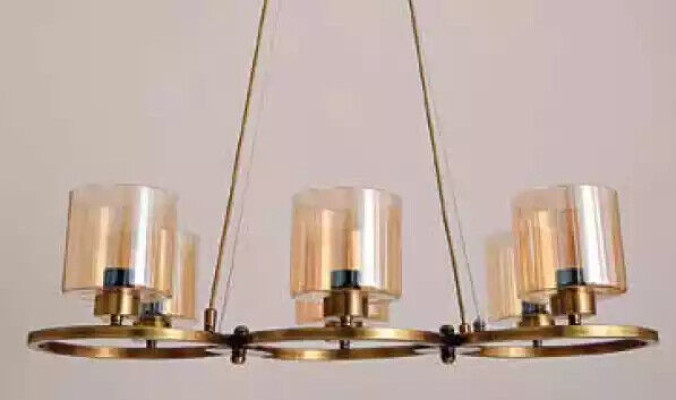 Lámpara de techo Colgante Diseño hermoso Moderno Sala de estar Cristal nuevo