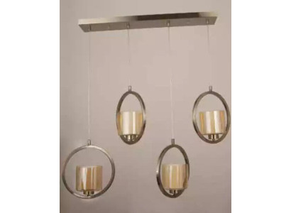 Lámpara de araña hermosa Lámparas de techo Sala de estar Moderna Vidrio Cromo