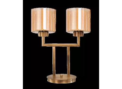 Lámpara de mesa Lámpara de mesa Lámpara Luces Moderno Dorado Lámparas Mesa Vidrio