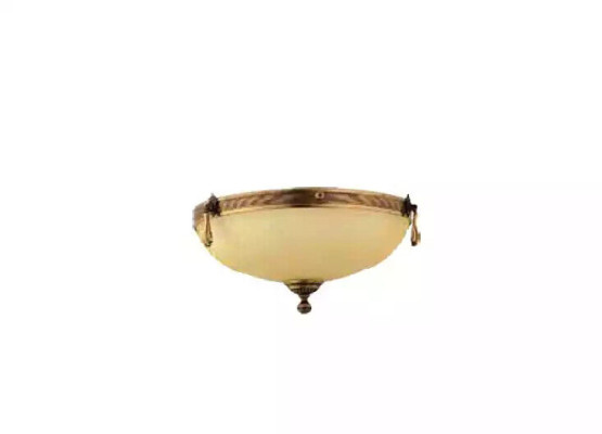 Lámpara de araña de techo de vidrio beige arte