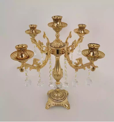 Lámpara de mesa nueva de lujo para sala de estar lámparas de mesita de noche modernas doradas