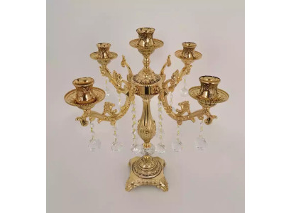 Lámpara de mesa nueva de lujo para sala de estar lámparas de mesita de noche modernas doradas