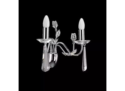 Lámpara de pared Lámpara de pared Lámpara de araña de corona de luz lámpara de pared candelabro lámpara de pared lámparas de cristal plateado