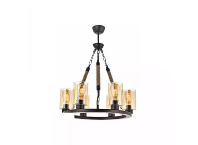 Lámpara Lámpara de techo Candelabro Lámpara de araña Vidrio Negro Nuevo