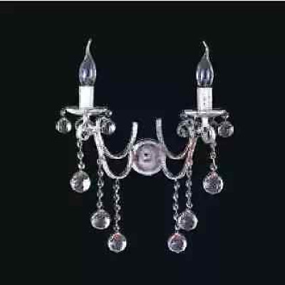 Cristal lámpara de pared lustre apliques lámpara de pared lámparas de pared plateadas