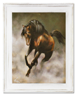 Cuadro al óleo Cuadros al óleo Pintura Pinturas Imagen Pintado a mano Óleo con marco Arte G15963