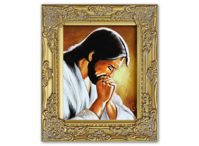 Religión Jesucristo Trabajo manual Pintura al óleo Imagen Pinturas al óleo Marco Imágenes G95297